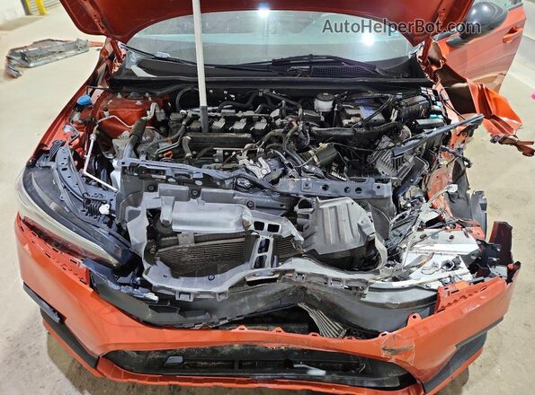 2HGFE1E57PH473682 2023 HONDA CIVIC Оранжевый Вид задней части салона