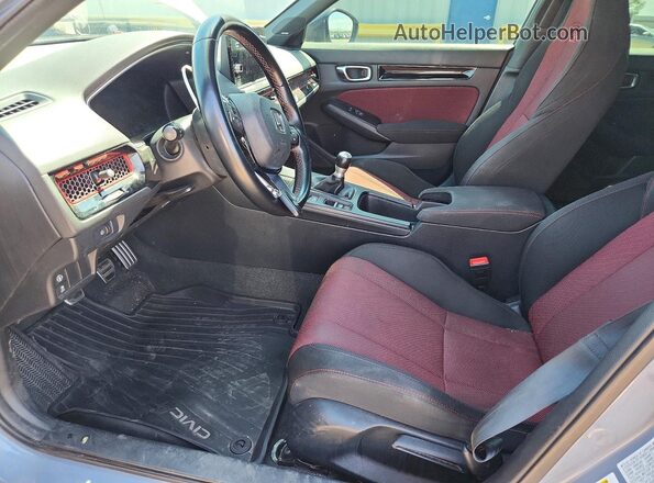 2HGFE1E58NH475826 2022 HONDA CIVIC Gray Vista interior delantera