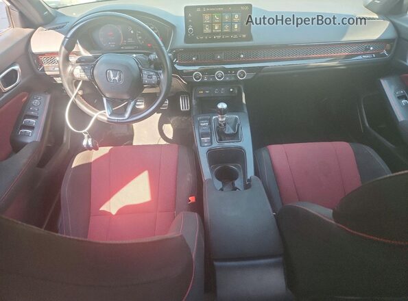 2HGFE1E5XNH471874 2022 HONDA CIVIC Blue Առջևի վահանակի տեսք