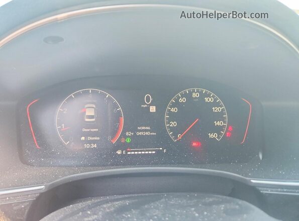 2HGFE1E5XNH471874 2022 HONDA CIVIC Blue Սարքավորումների վահանակի տեսք