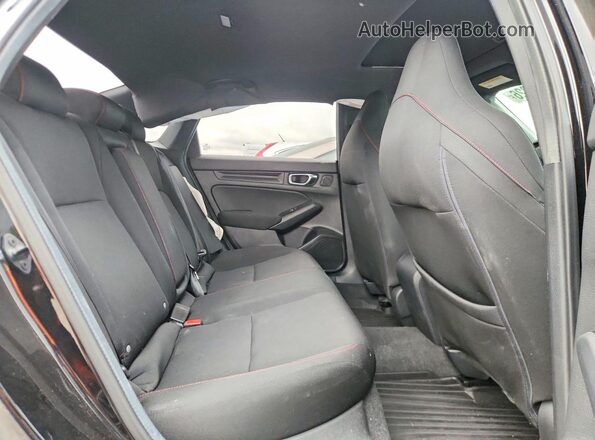 2HGFE1E5XRH475834 2024 HONDA CIVIC Black უკანა სავარძლების ხედი
