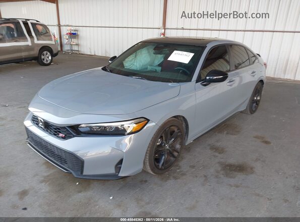 2HGFE1E5XSH471224 2025 HONDA CIVIC Gray Առջևի ձախ երեք քառորդ տեսարան