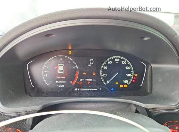 2HGFE1F70NH326438 2022 HONDA CIVIC Black Vista del cuadro de instrumentos