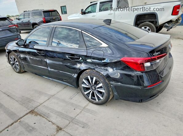 2HGFE1F70NH326438 2022 HONDA CIVIC Black Trasero izquierdo