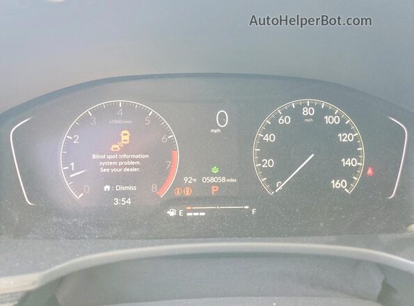 2HGFE1F71RH322260 2024 HONDA CIVIC Серый Вид щитка приборов