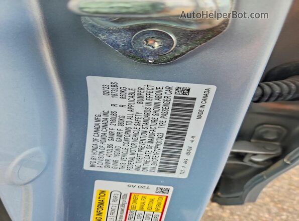2HGFE1F72PH310423 2023 HONDA CIVIC Blue Engine compartment view