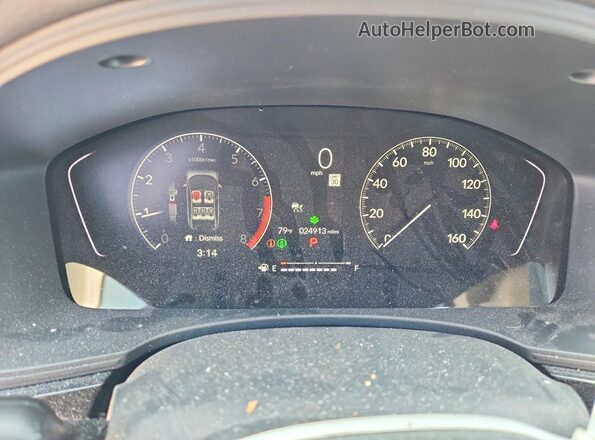 2HGFE1F72RH301417 2024 HONDA CIVIC Blue ხელსაწყოთა პანელის ხედი