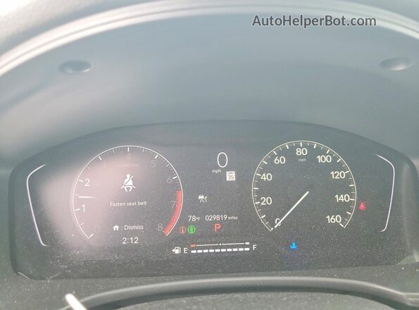 2HGFE1F73RH320882 2024 HONDA CIVIC Blue Вид щитка приладів