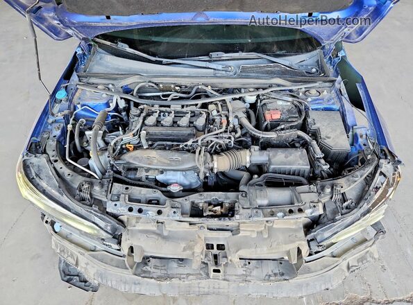 2HGFE1F75NH303642 2022 HONDA CIVIC Blue უკანა სალონის ხედი