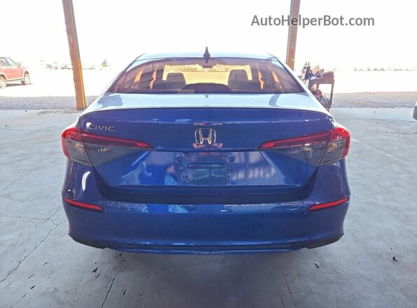 2HGFE1F75NH303642 2022 HONDA CIVIC Blue უკანა ხედი