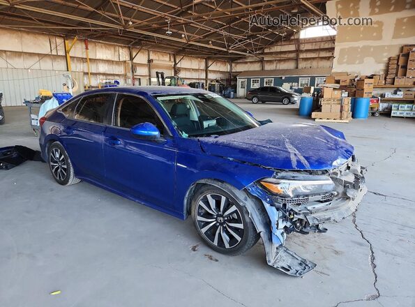 2HGFE1F75NH303642 2022 HONDA CIVIC Blue წინა მარჯვენა