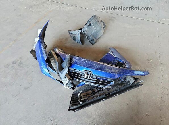 2HGFE1F75NH303642 2022 HONDA CIVIC Blue ძრავის განყოფილების ხედი