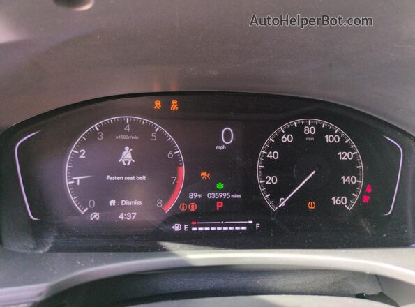 2HGFE1F75NH319131 2022 HONDA CIVIC Gray Widok naklejki z numerem VIN