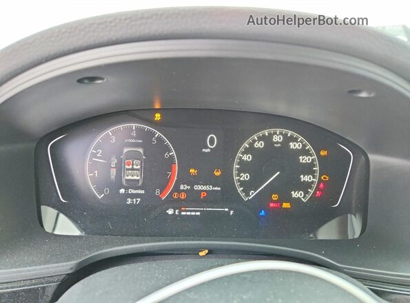 2HGFE1F75PH316250 2023 HONDA CIVIC White ხელსაწყოთა პანელის ხედი