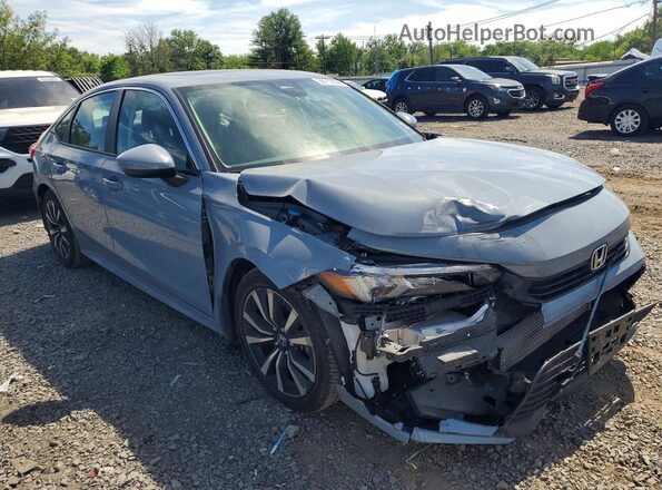 2HGFE1F75RH336890 2024 HONDA CIVIC Blue Передня права чверть