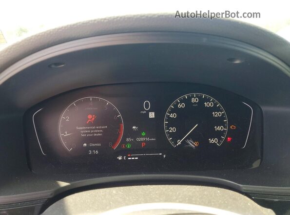 2HGFE1F75RH336890 2024 HONDA CIVIC Blue Вид щитка приладів