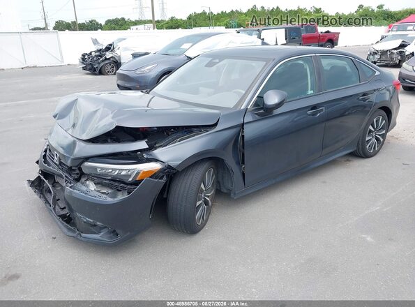 2HGFE1F77RH330248 2024 HONDA CIVIC Gray წინა მარცხენა ხედი სამი მეოთხედიდან