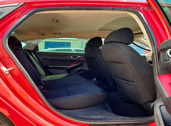 2HGFE1F78NH305613 2022 HONDA CIVIC Красный Вид задних сидений