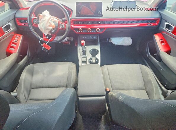 2HGFE1F78NH305613 2022 HONDA CIVIC Красный Вид панели приборов