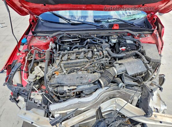 2HGFE1F78NH305613 2022 HONDA CIVIC Красный Вид задней части салона