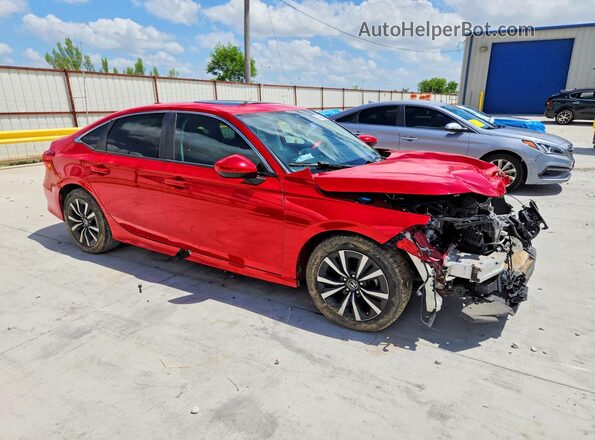 2HGFE1F78NH305613 2022 HONDA CIVIC Красный Передняя правая четверть