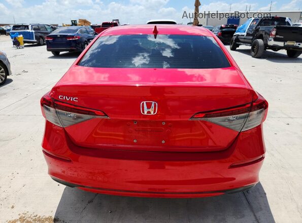 2HGFE1F78NH305613 2022 HONDA CIVIC Красный Вид сзади