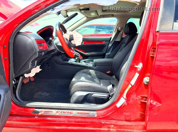 2HGFE1F78NH305613 2022 HONDA CIVIC Красный Вид салона спереди