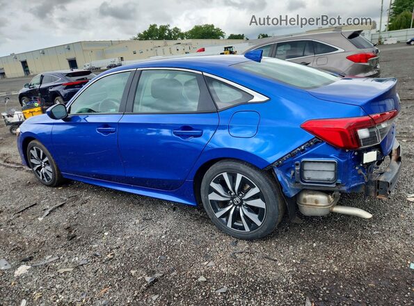 2HGFE1F78NH310701 2022 HONDA CIVIC Blue Trasero izquierdo
