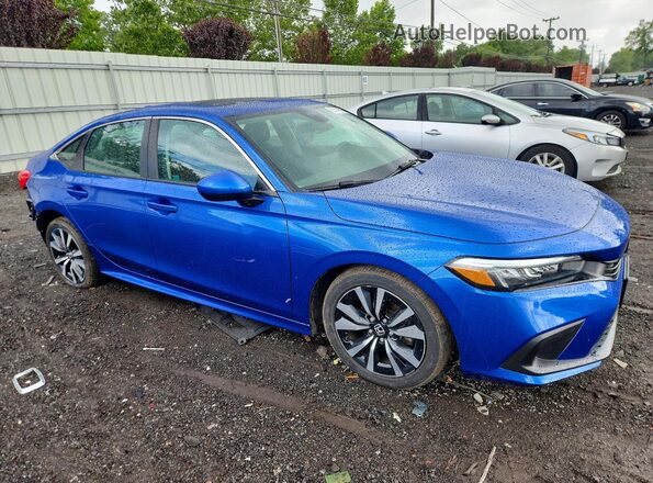 2HGFE1F78NH310701 2022 HONDA CIVIC Blue Delantero derecho