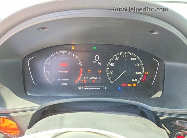 2HGFE1F78NH312450 2022 HONDA CIVIC Silver ხელსაწყოთა პანელის ხედი
