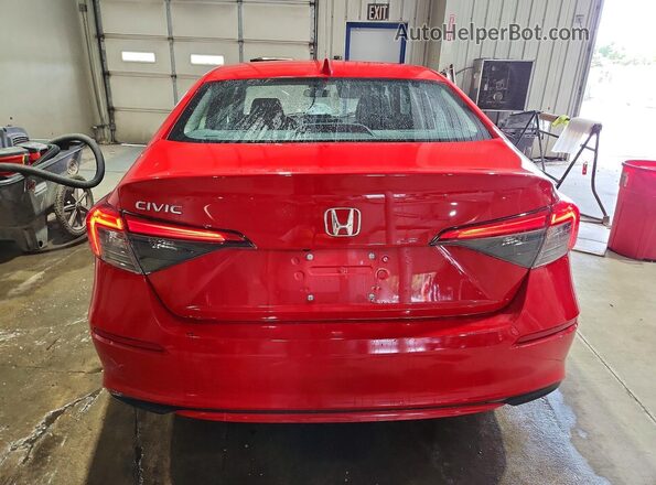 2HGFE1F79NH328964 2022 HONDA CIVIC Red უკანა ხედი