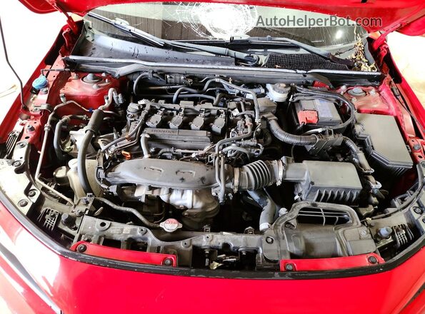 2HGFE1F79NH328964 2022 HONDA CIVIC Red უკანა სალონის ხედი