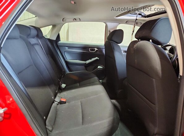 2HGFE1F79NH328964 2022 HONDA CIVIC Red უკანა სავარძლების ხედი