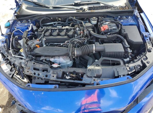 2HGFE1F90NH307163 2022 HONDA CIVIC Blue უკანა სალონის ხედი