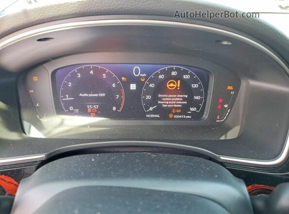 2HGFE1F90NH307163 2022 HONDA CIVIC Blue ხელსაწყოთა პანელის ხედი