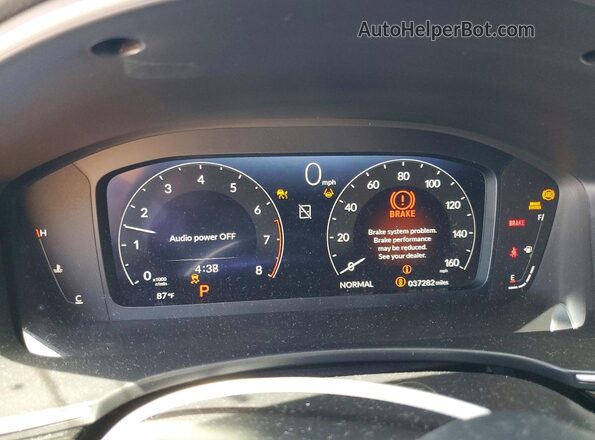2HGFE1F90RH315091 2024 HONDA CIVIC Blue Instrument cluster view