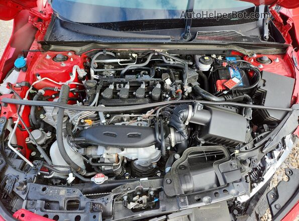 2HGFE1F90RH330934 2024 HONDA CIVIC Red Widok wnętrza z tyłu