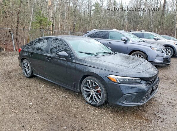 2HGFE1F91NH006675 2022 HONDA CIVIC Black Передня права чверть