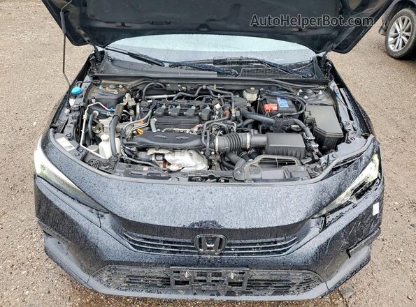2HGFE1F91NH006675 2022 HONDA CIVIC Black Вид задньої частини салону