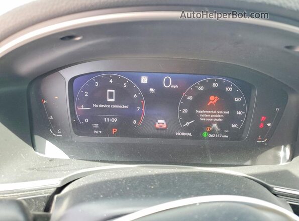 2HGFE1F92NH316348 2022 HONDA CIVIC Gray Սարքավորումների վահանակի տեսք
