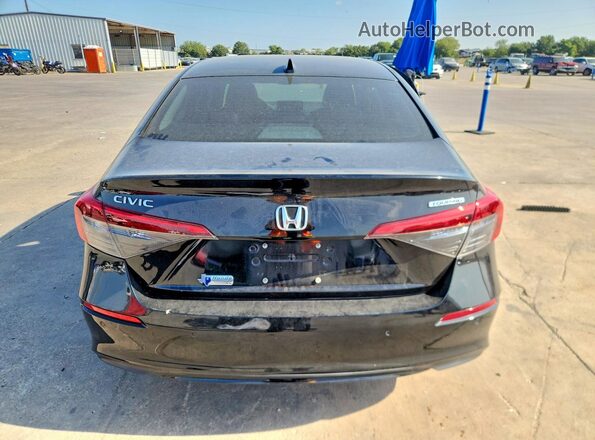 2HGFE1F92PH305093 2023 HONDA CIVIC Black Вид ззаду