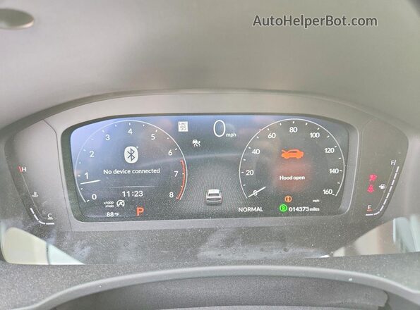 2HGFE1F92RH330272 2024 HONDA CIVIC Gray Instrument cluster view