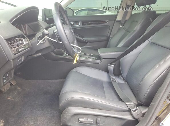 2HGFE1F93NH300711 2022 HONDA CIVIC Черный Вид салона спереди