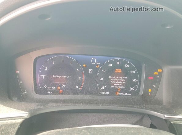 2HGFE1F93NH300711 2022 HONDA CIVIC Черный Вид щитка приборов
