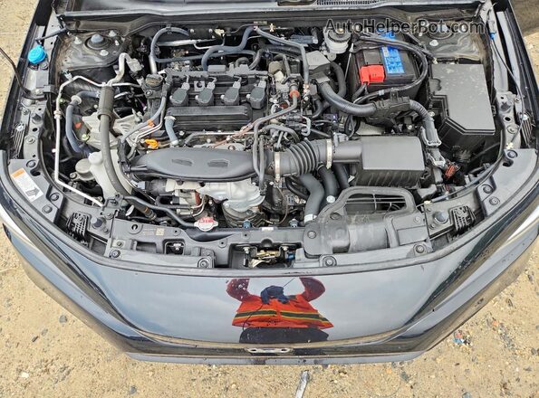 2HGFE1F93RH335299 2024 HONDA CIVIC Black Սալոնի հետևի տեսք