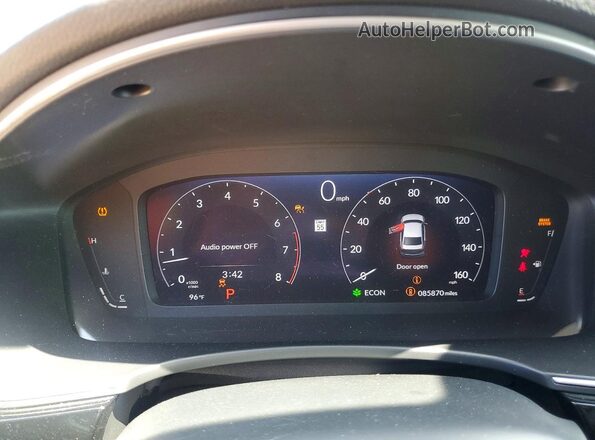 2HGFE1F94NH304783 2022 HONDA CIVIC Черный Вид щитка приборов