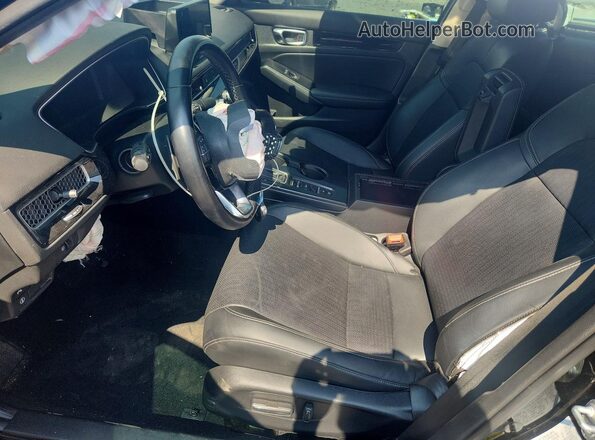 2HGFE1F94NH326525 2022 HONDA CIVIC Black Widok wnętrza z przodu