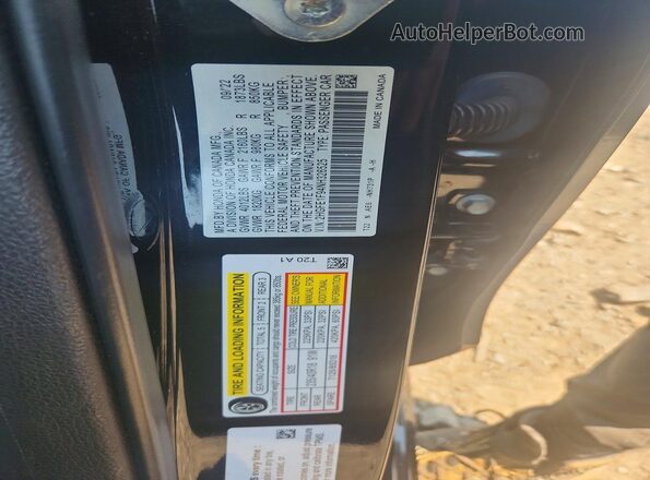 2HGFE1F94NH326525 2022 HONDA CIVIC Black Widok naklejki z numerem VIN