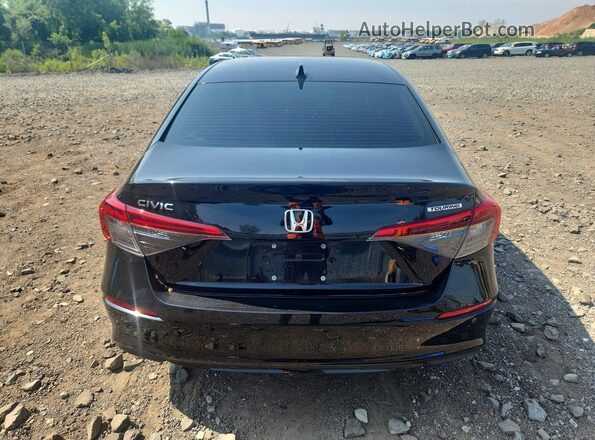 2HGFE1F94NH326525 2022 HONDA CIVIC Black Widok z tyłu