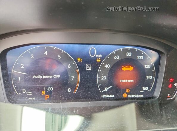 2HGFE1F95RH321954 2024 HONDA CIVIC White ხელსაწყოთა პანელის ხედი